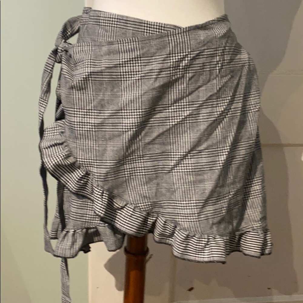 Shein Plus size plaid wrap skirt 3x